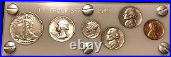 1942 6 Coin US Mint PROOF Set Gem Coins in White Capital Holder