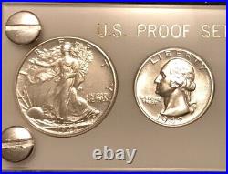 1942 6 Coin US Mint PROOF Set Gem Coins in White Capital Holder