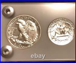 1942 6 Coin US Mint PROOF Set Gem Coins in White Capital Holder