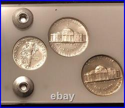 1942 6 Coin US Mint PROOF Set Gem Coins in White Capital Holder