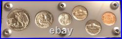 1942 6 Coin US Mint PROOF Set Gem Coins in White Capital Holder Display Box