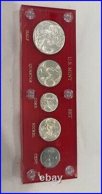 1943 US Mint Set In Red Capital Case