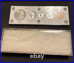 1944 5 Coin Silver US Mint Year Set Gem Coins White Capital Holder Display Box
