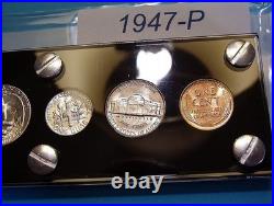1947 MINT SILVER SET of U. S. COINS LUSTROUS CHOICE to GEM BRILLIANT UNCIRCULATED 1947 MINT SILVER SET of U. S. COINS LUSTROUS CHOICE to GEM BRILLIANT UNCIRCULATED