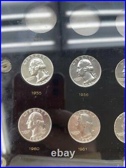 1950-1964 25C Proof Quarter Set In Capital Plastics Holder #456 Missing 50 51 52