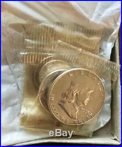 1950 Silver PROOF BOX Set 5 Coins US Mint 1c 5c 10c 25c 50c Orig. Box & cello