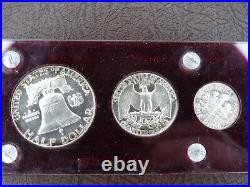 1950 US Mint Proof Set 5 Coins 90% Silver Capital Plastic Slide