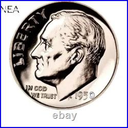 1950 US Proof Set Choice/Gem Proof 3 Coin Lot 90% Silver