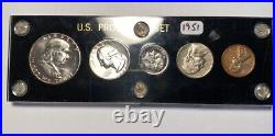 1951 Proof Set Capital Plastics Holder High Grade Gem Coins Nice Franklin