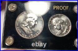 1951 Proof Set Capital Plastics Holder High Grade Gem Coins Nice Franklin