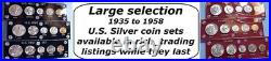 1951-S MINT SILVER SET U. S. COINS LUSTROUS CHOICE to GEM BRILLIANT UNCIRCULATED
