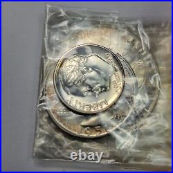 1951 US Mint SILVER PROOF SET Original Box OGP 5 Coin Set Sealed Cello Key F740