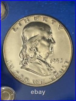1952 5 Silver Coin Proof Set In Proof Plastic Holder BX13-3
