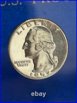 1952 5 Silver Coin Proof Set In Proof Plastic Holder BX13-3