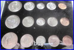 1952 P D S US Mint Uncirculated Set 15 Coins 90% Silver Capital Plastic Holder