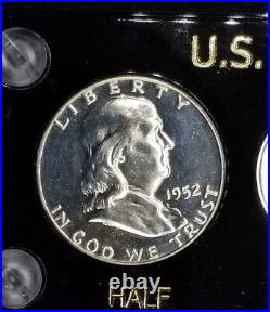 1952 Proof Set with Superbird Washington quarter! Franklin half, 90% silver