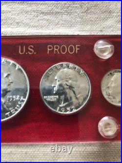 1952 U. S. Mint Silver Proof Set in Capitol Holder Please read entire description