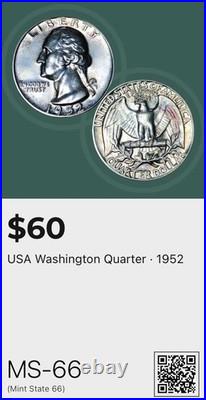 1952 U. S. Mint Silver Proof Set in Capitol Holder Please read entire description