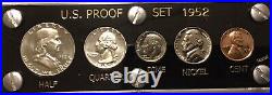 1952 US Mint PROOF Set Gem Coins in Black Capital Holder Free Shipping