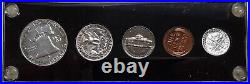 1952 United States Mint 5 Coin Proof Set in Black Acrylic Holder 90% Silver (X)