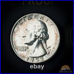 1952 Us Mint Original Silver Proof Set Capitol Plastics Holder 90%