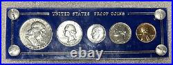 1953 5 Silver Coin Proof Set In Capital Proof Plastic Holder CS68