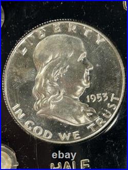 1953 5 Silver Coin Proof Set In Capital Proof Set Plastic Holder BX3-20