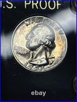 1953 Proof Set 128,800 Minted 90% Silver Capital Holder
