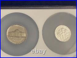 1953 Silver Proof Set 50c Franklin Half Dollar NGC Grade PF67 5 coin set