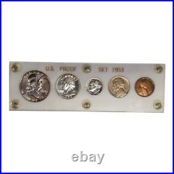 1953 US 5 Coin Proof Set In Capital Style Holder 90% Pure