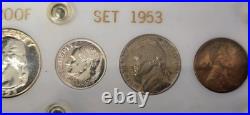 1953 US 5 Coin Proof Set In Capital Style Holder 90% Pure