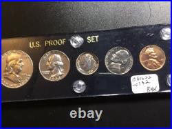 1953 US Mint Silver Proof Set in Capital Holder with Toned Dime 081622 132tik