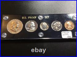 1953 US Mint Silver Proof Set in Capital Holder with Toned Dime 081622 132tik