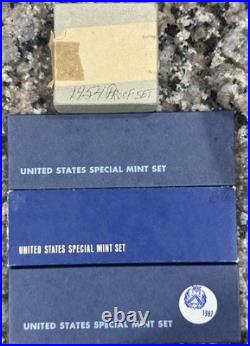 1954-1967 Silver Proof Sets/SMS 14 Excellent Years