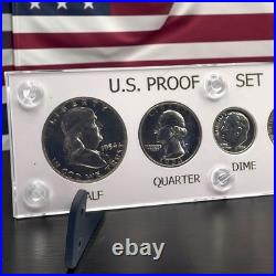 1954 U. S. Five Coin Silver Proof Set in Capitol Plastic Proof Coin Holder