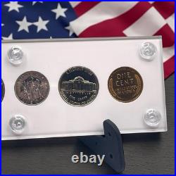 1954 U. S. Five Coin Silver Proof Set in Capitol Plastic Proof Coin Holder