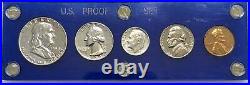 1954 U. S. Mint SILVER Proof Set 5 Coin Set Gorgeous Coins In Capital Holder