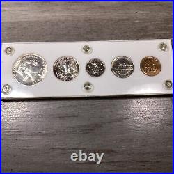 1954-U. S. Mint Silver Proof Set in Capital Holder-5 Coins-Tough Date-070222-01