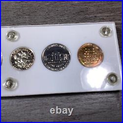 1954-U. S. Mint Silver Proof Set in Capital Holder-5 Coins-Tough Date-070222-01