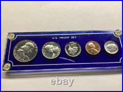 1954 US Mint Key Date Silver Proof Set in Capital Holder with 5 Coins 061925 69 1954 US Mint Key Date Silver Proof Set in Capital Holder with 5 Coins 061925 69
