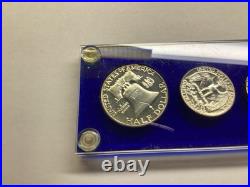 1954 US Mint Key Date Silver Proof Set in Capital Holder with 5 Coins 061925 69 1954 US Mint Key Date Silver Proof Set in Capital Holder with 5 Coins 061925 69