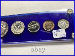 1954 US Mint Key Date Silver Proof Set in Capital Holder with 5 Coins 061925 69 1954 US Mint Key Date Silver Proof Set in Capital Holder with 5 Coins 061925 69