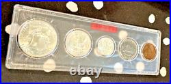 1954-US Mint Set 90% Silver-in Clear Whitman Holder