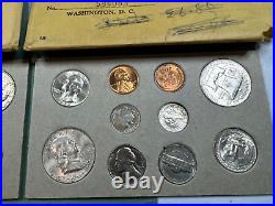 1954 US Mint Silver P&D&S Set, with all OGP incl ENVELOPES, a SUPERB Set