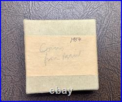 1954 US Mint Silver Proof Set 5 Coins Toned Bags withStaple OGP Beautiful Color