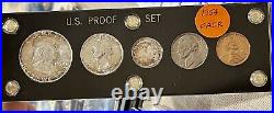 1954 US Mint Silver Proof Set, 5 coins, acrylic holder