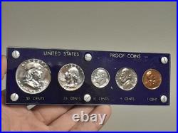 1954 US Mint Silver Proof Set In Capital Holder. (Small Crack In Case) 1954 US Mint Silver Proof Set In Capital Holder. (Small Crack In Case)