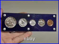 1954 US Mint Silver Proof Set In Capital Holder. (Small Crack In Case) 1954 US Mint Silver Proof Set In Capital Holder. (Small Crack In Case)