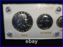 1954 US Mint Silver Proof Set in Capital Holder Beautiful Set See Pics
