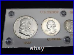 1954 US Mint Silver Proof Set in Capital Holder Beautiful Set See Pics